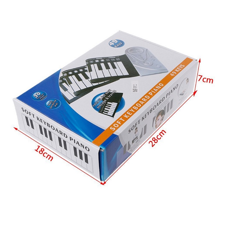 Đàn piano cuộn 49 phím Soft Keyboard Piano