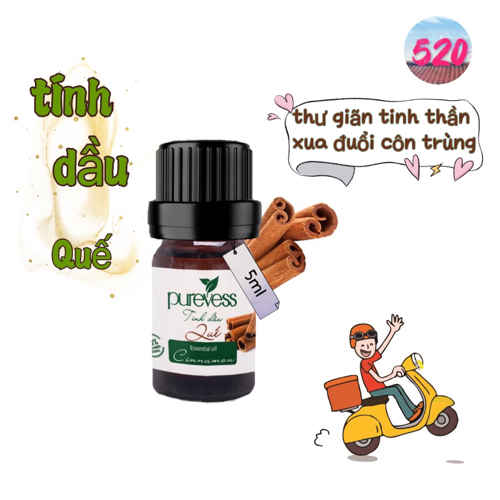 Combo 4 chai Tinh dầu xua đuổi muỗi, côn trùng Purevess