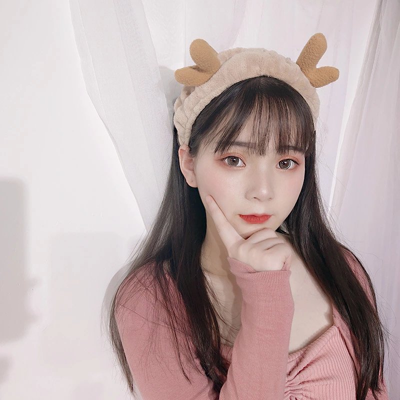 Băng Đô Turban Sừng Nai Makeup Trang Điểm Siêu Dễ Thương