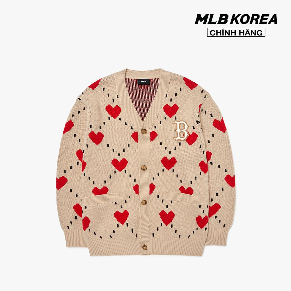 MLB - Áo khoác cardigan cổ V Heart All Over 3AKCH0224-43BGS - 43BGS - S