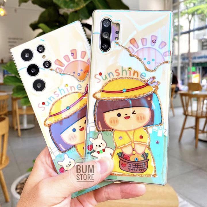 Ốp Lưng Sunshine Đính Đá Cho Samsung Galaxy S23 Ultra / S22 Ultra / S22 Plus / Note 20 Ultra / Note 20 / Note 10 Plus / Note 10
