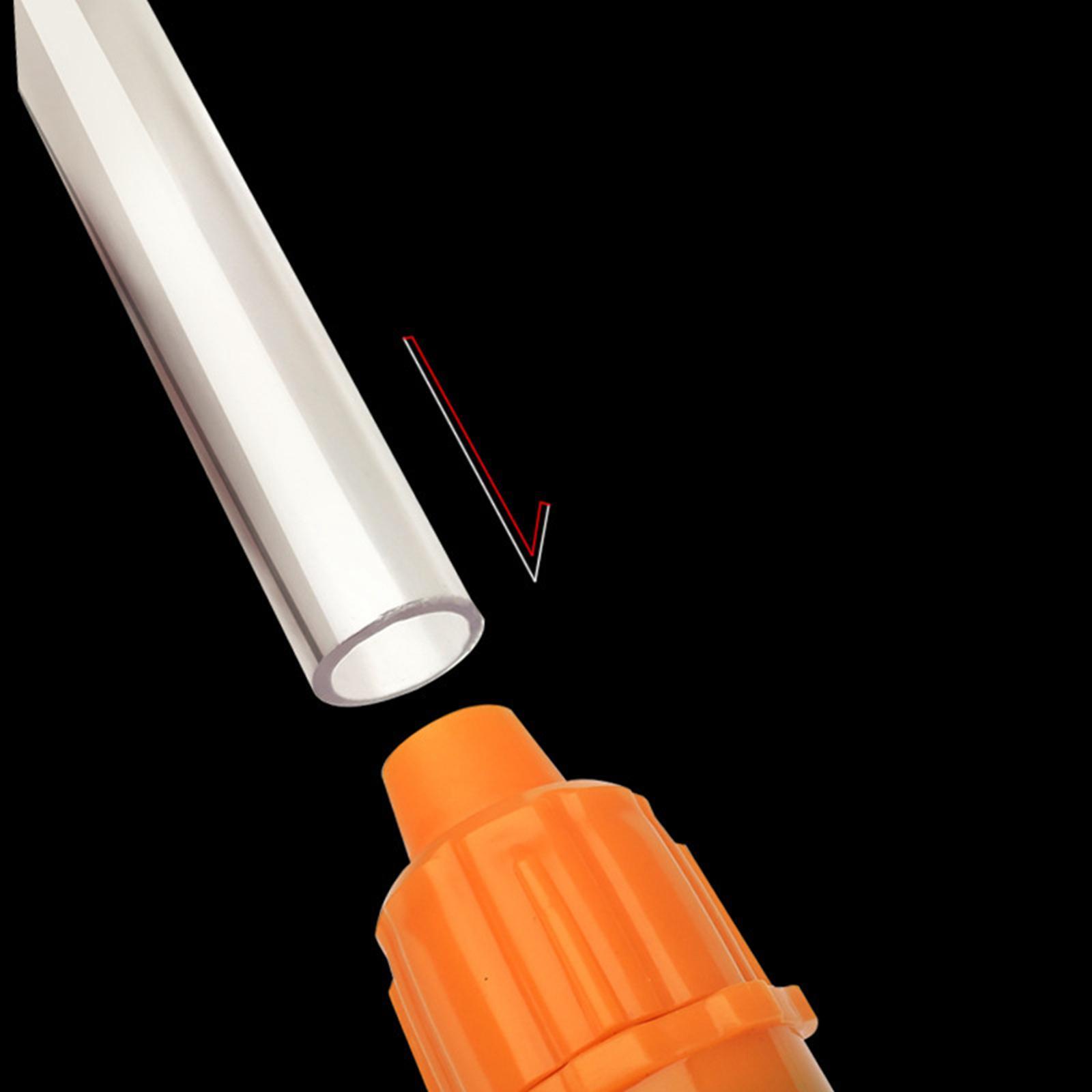 Portable Manual Fuel Transfer Pump DIY Cut Pipe Fuel Delivery Pump for Gasoline
