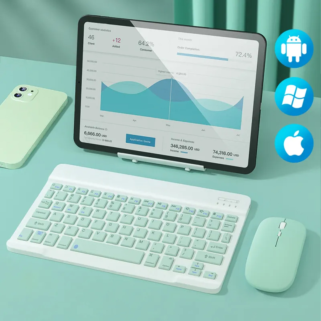 Bàn Phím Bluetooth cho điện thoại, máy tính bảng, iphone, ipad thông minh