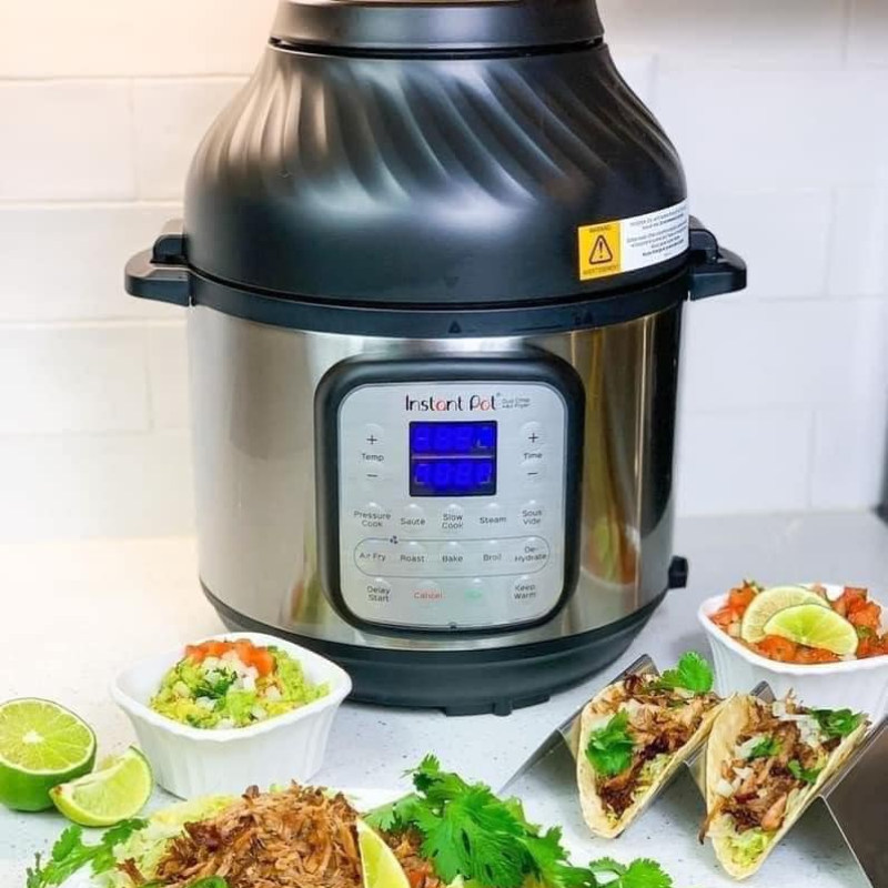 Nồi Áp Suất Đa Năng Kiêm Nồi Nướng INSTANT POT 11IN1 DUO CRISP, Dung Tích 7.5L, Nhập Đức, BH 12 Tháng