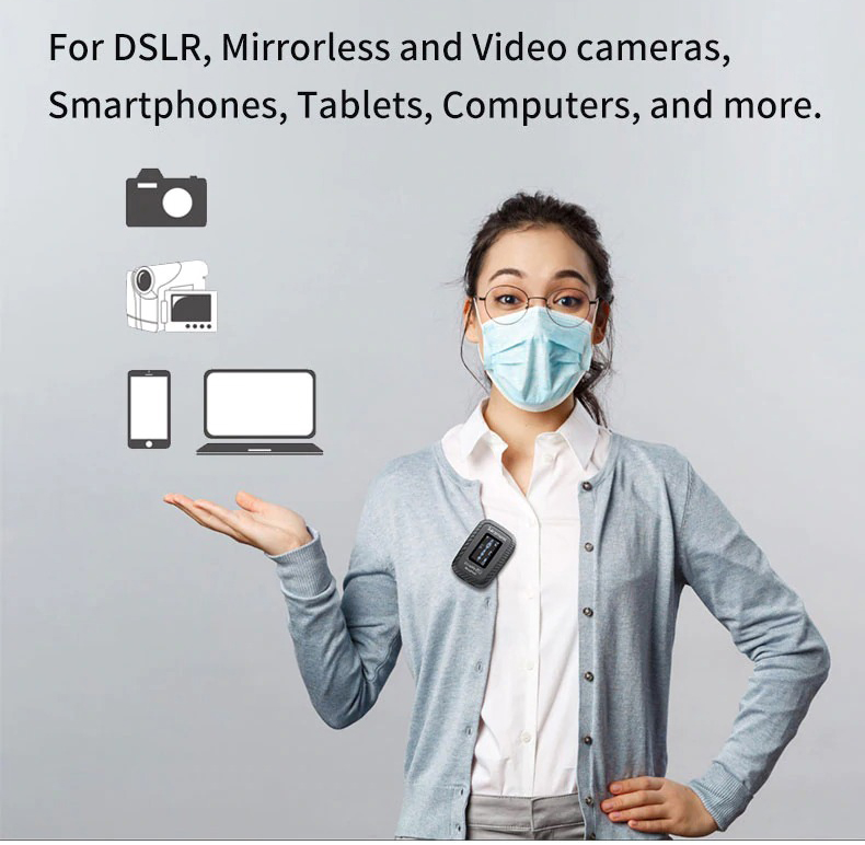 Micro thu âm không dây Saramonic Blink 500 Pro B2 - Hàng Chính Hãng