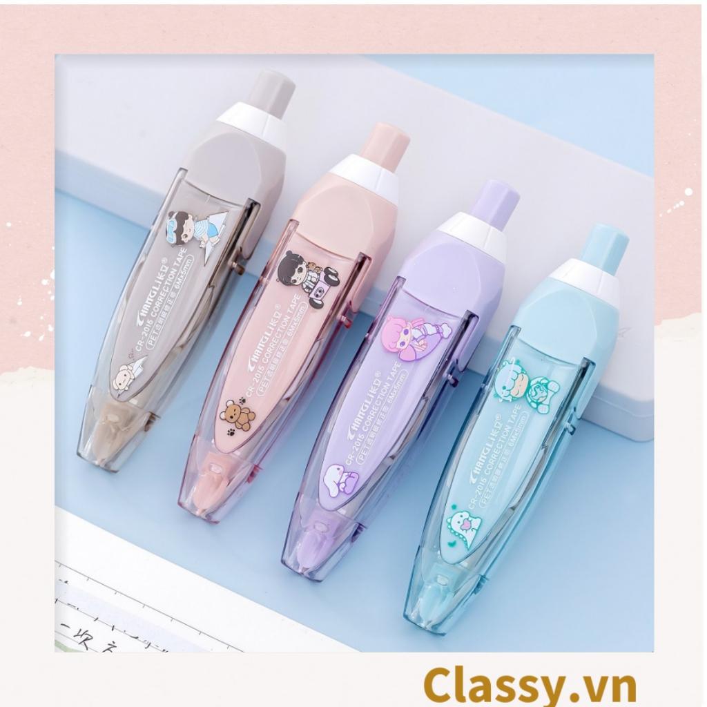 Bút xóa kéo tiện lợi  Classy nhỏ gọn dễ mang theo khi đi học đi làm màu pastel xinh xinh PK1205