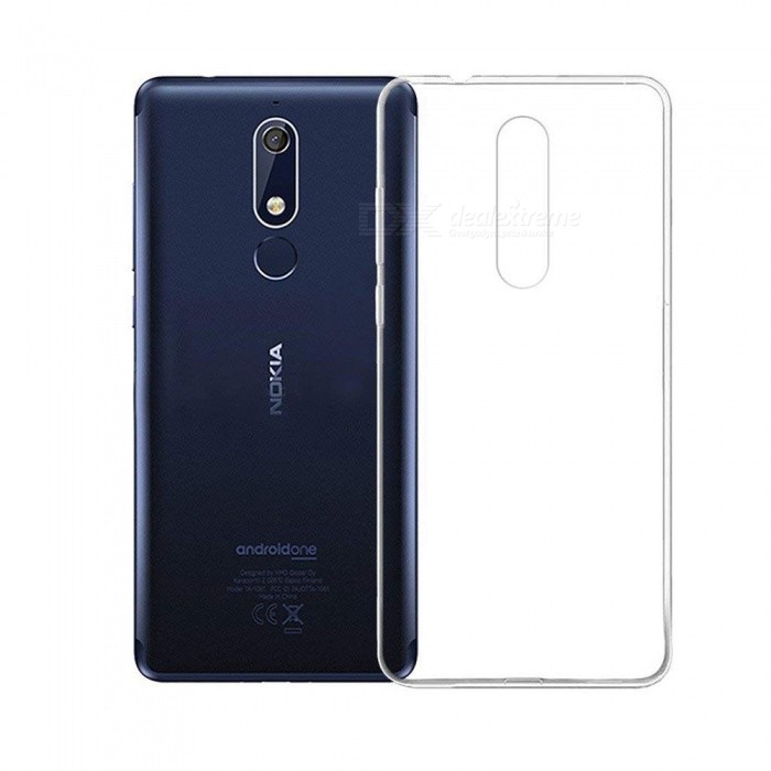 Ốp lưng silicon dẻo trong suốt Loại A cao cấp cho Nokia 5.1 2018
