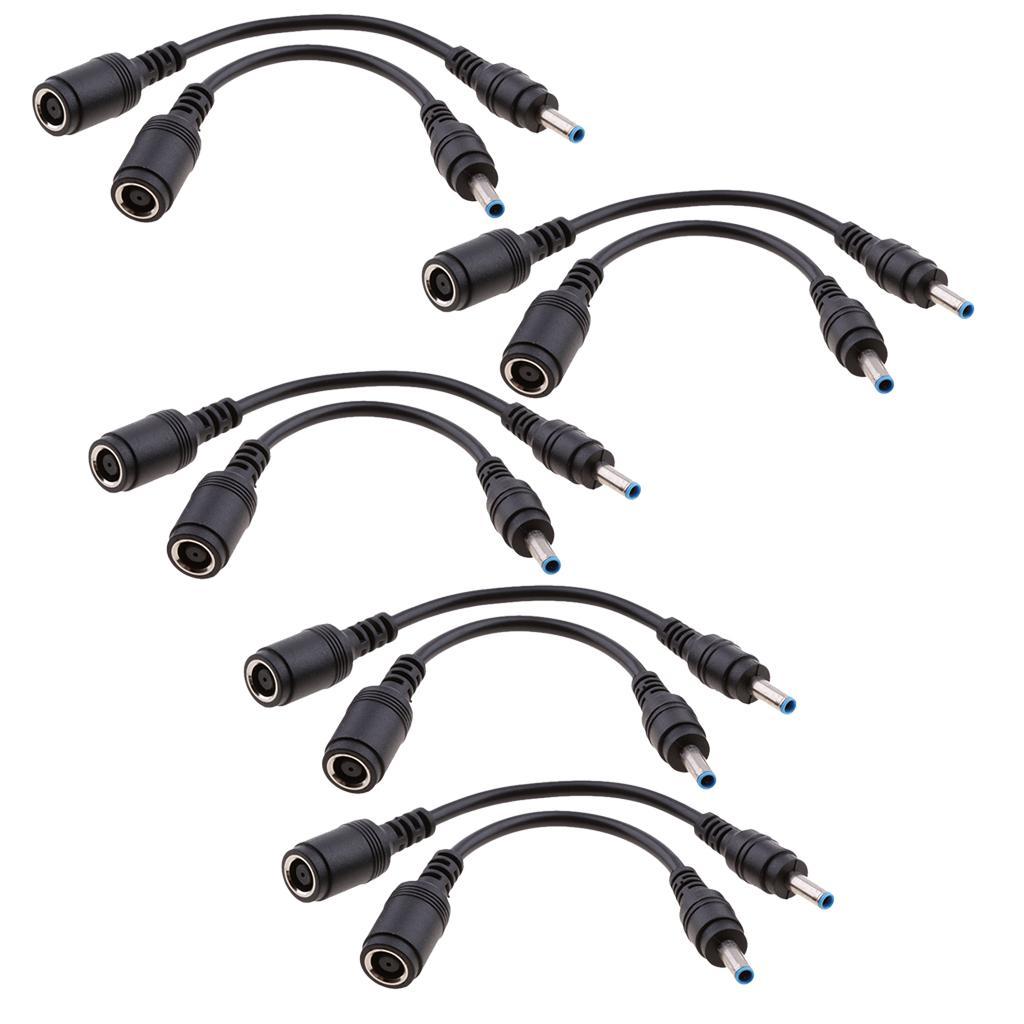 10x DC Power 4.5 x 3.0mm Male to 7.4x 5.0mm Female for HP DELL Adapter