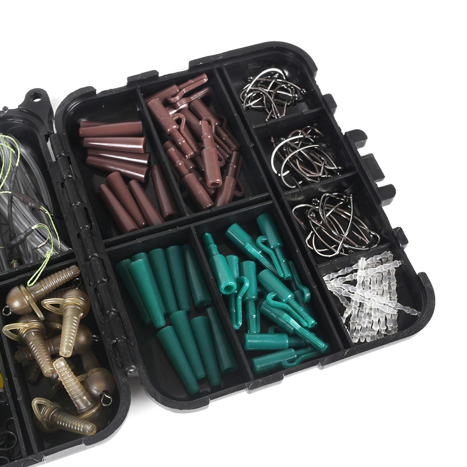 254Pcs Fishing  Kit Fishing Gear Hooks, Sinker, Swivel Terminal