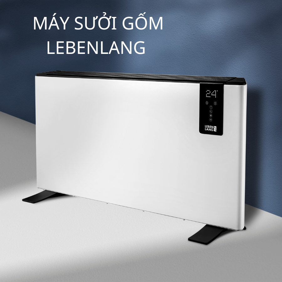 Máy sưởi gốm Lebenlang LBL0379, quạt sưởi gốm công suất 2000W, điều khiển từ xa tiết kiệm điện, an toàn cho gia đình - hàng chính hãng