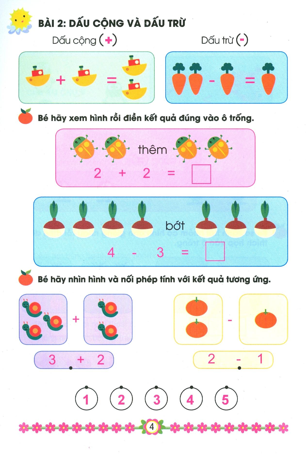 Hành trang cho bé vào lớp 1 - Bé với toán học