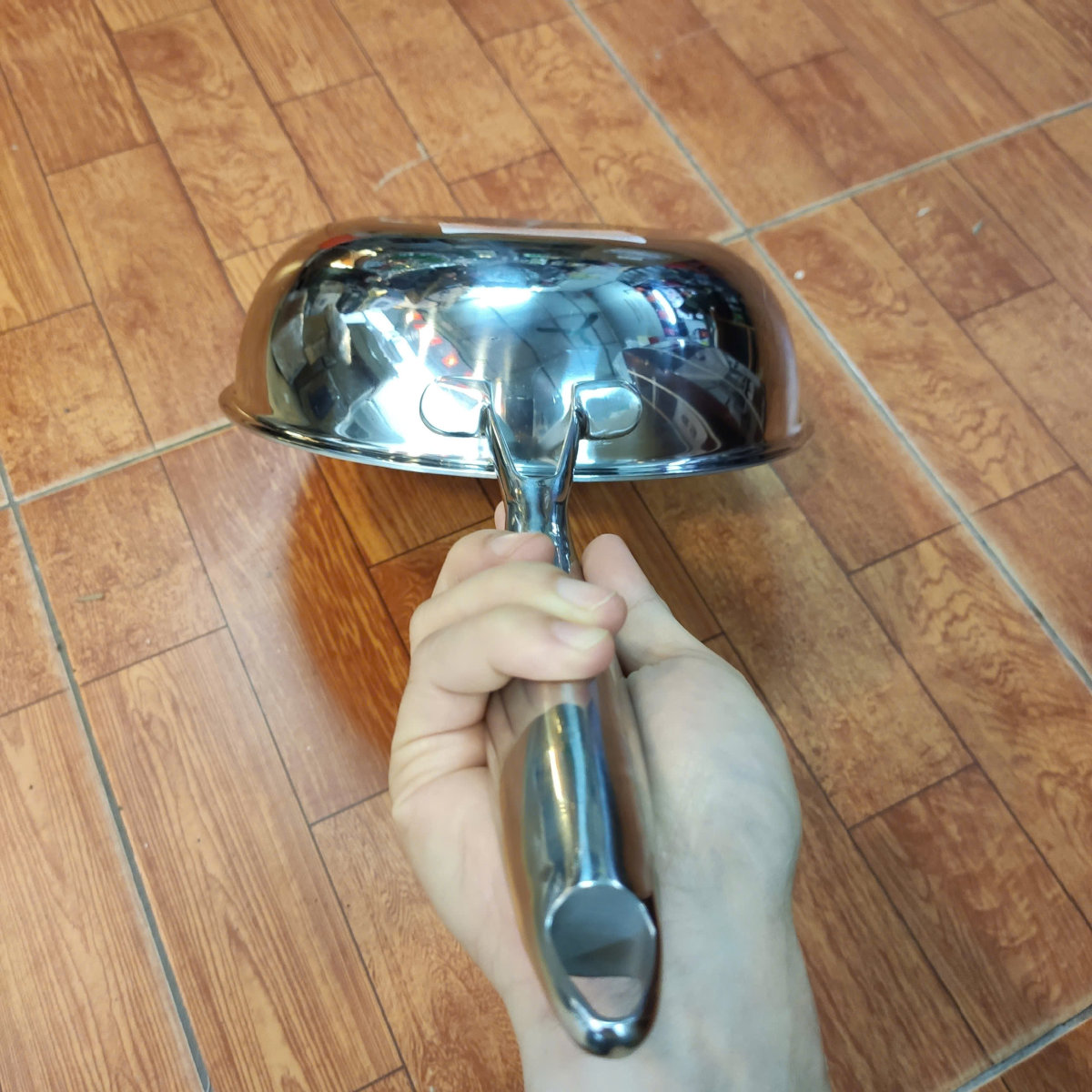 Chảo Inox 304 đúc liền chống dính Blackcube Hàn Quốc Make Up 22cm