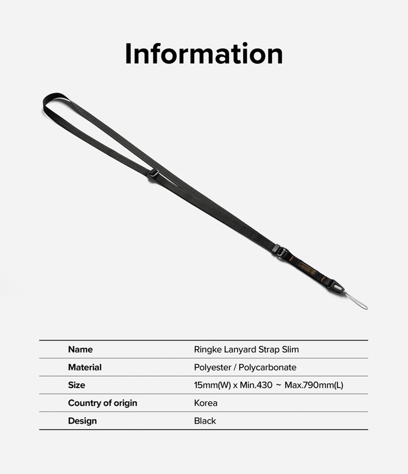 Dây đeo RINGKE Lanyard Strap Slim - Hàng Chính Hãng