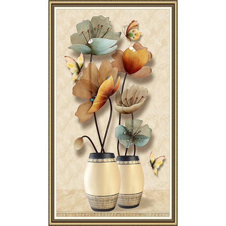 Tranh dán tường lọ hoa khổ dọc LV-0070K KT 80 x 140 cm