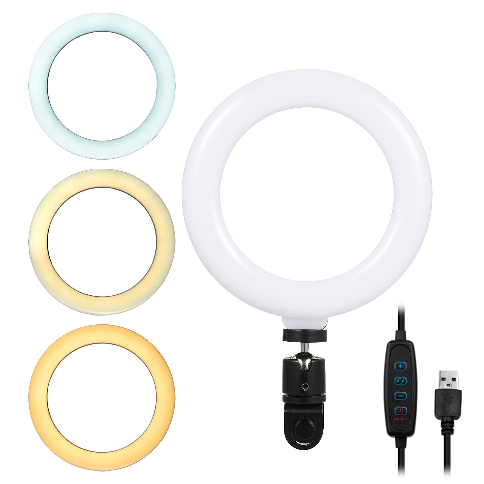 6'' Ring Light for Laptop, Computer Clip Video Fill Light Conference Ring Beauty Live Light