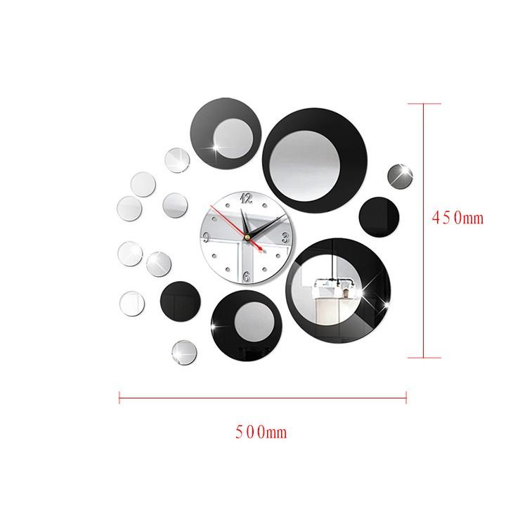Đồng hồ 3D tự lắp ráp hình tròn Phong cách Châu Âu hiện đại DH02 chọn mầu