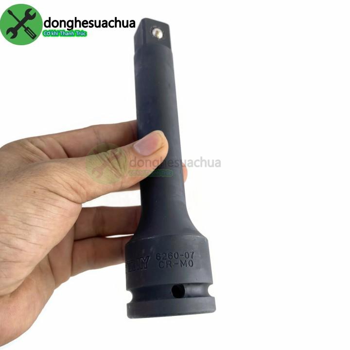 Đầu nối dài 3/4 Kingtony 6260-07 màu đen dài 175mm đầu vuông 19mm