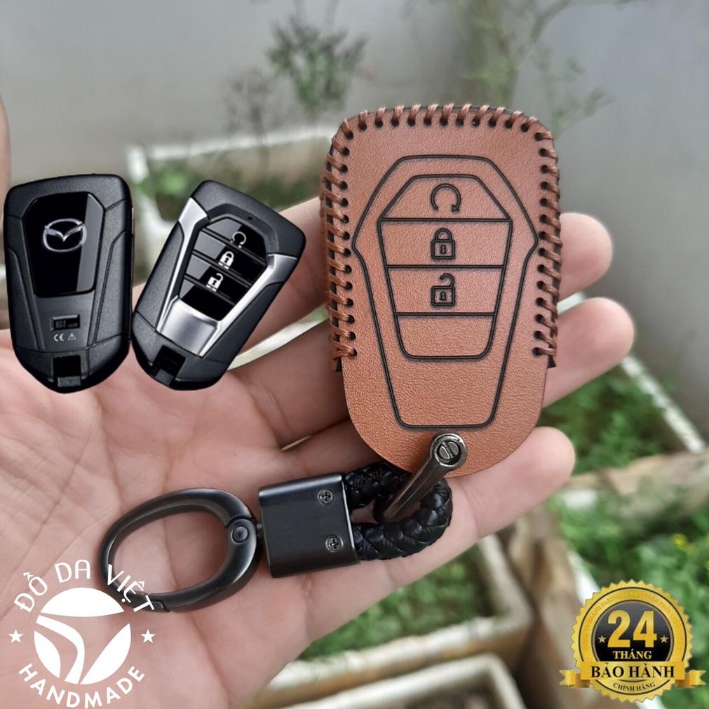 Bao da chìa khoá Mazda BT50, BT-50 all new 2021 2023 da thật bảo hành 2 năm