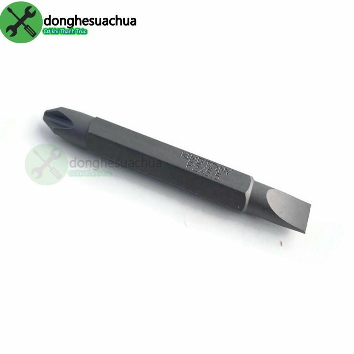 Mũi vít hai đầu dẹp + bake Kingtony 1360552P dài 60mm