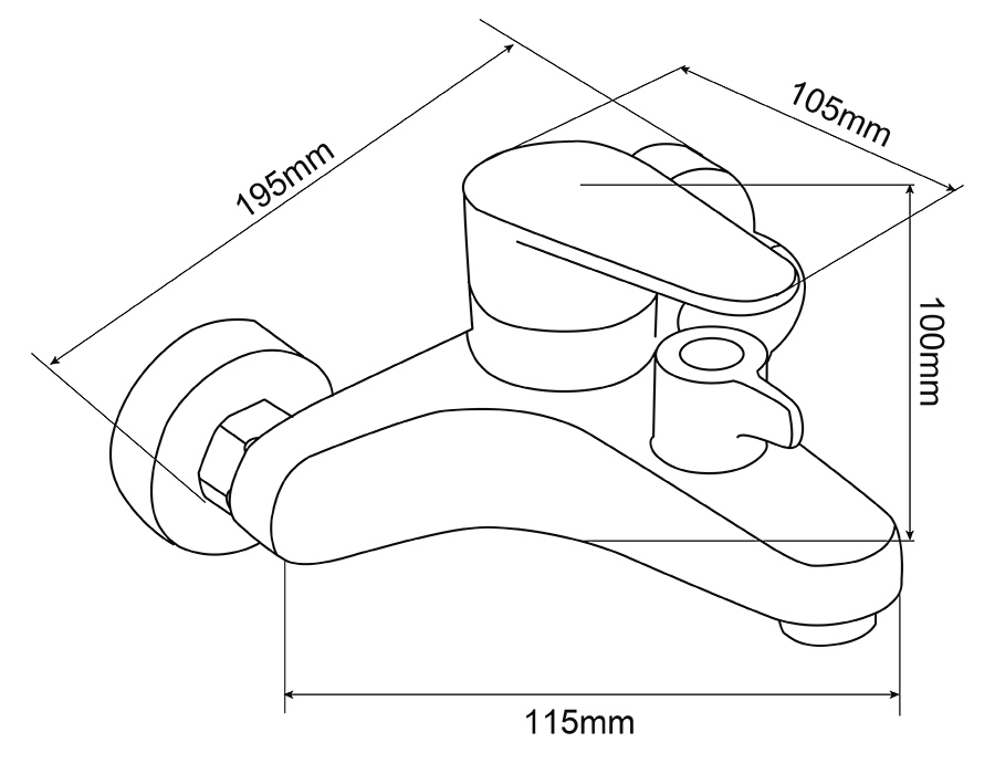 Bộ vòi sen nóng lạnh Inox SUS 304 Eurolife EL-LAVEN 01 (Trắng vàng)