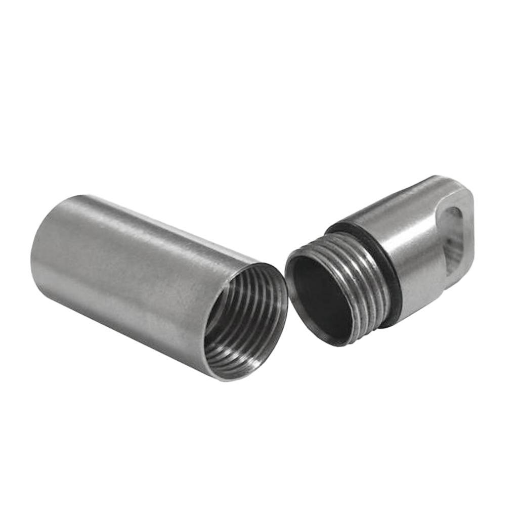 2pcs Portable Survival Waterproof Capsule Seal Case Container for Outdoor
