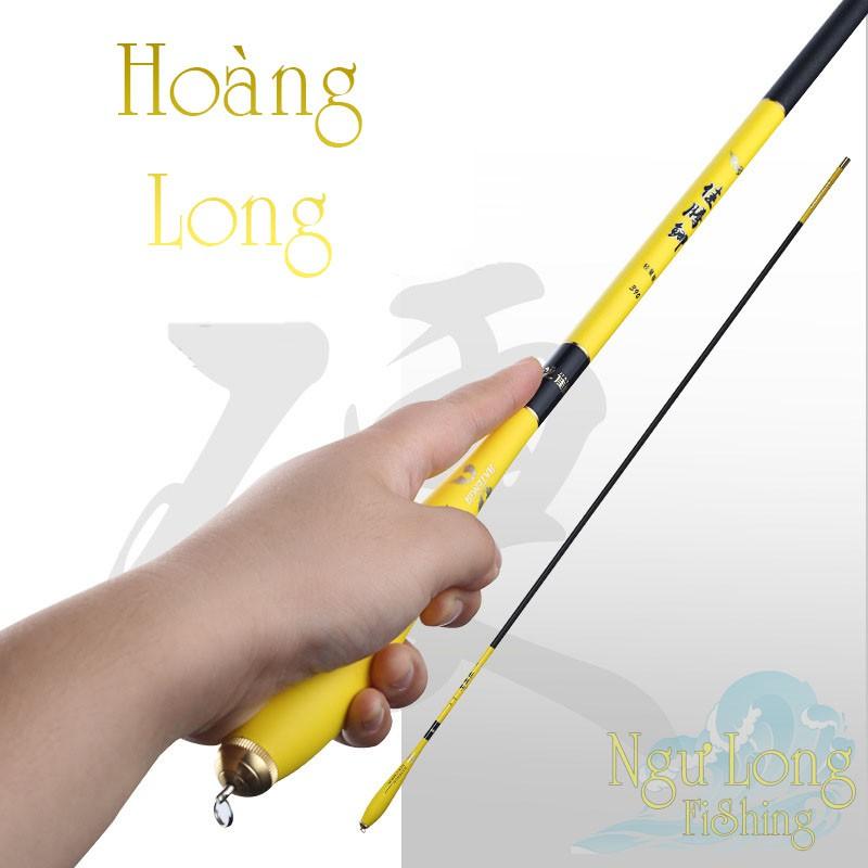 Cần câu tay carbon độ cứng 3H Hoàng Long 2m7 - 3m6 - 3m9 - 4m5 - 5m4, thu gọn 112cm