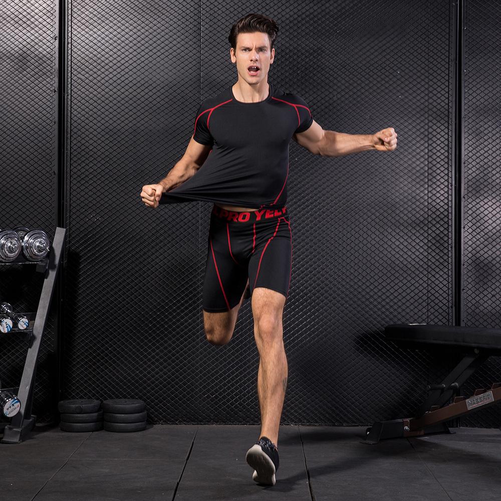 Set 3 áo thun thể thao Baselayer Top ngắn tay cho nam, chất liệu vải thun cao cấp đàn hồi, thoáng khí