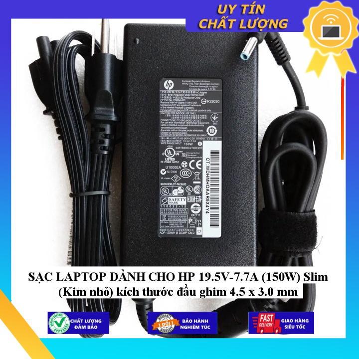 SẠC LAPTOP dùng cho HP 19.5V-7.7A  Slim  kích thước đầu ghim 4.5 x 3.0 mm - Hàng Nhập Khẩu New Seal