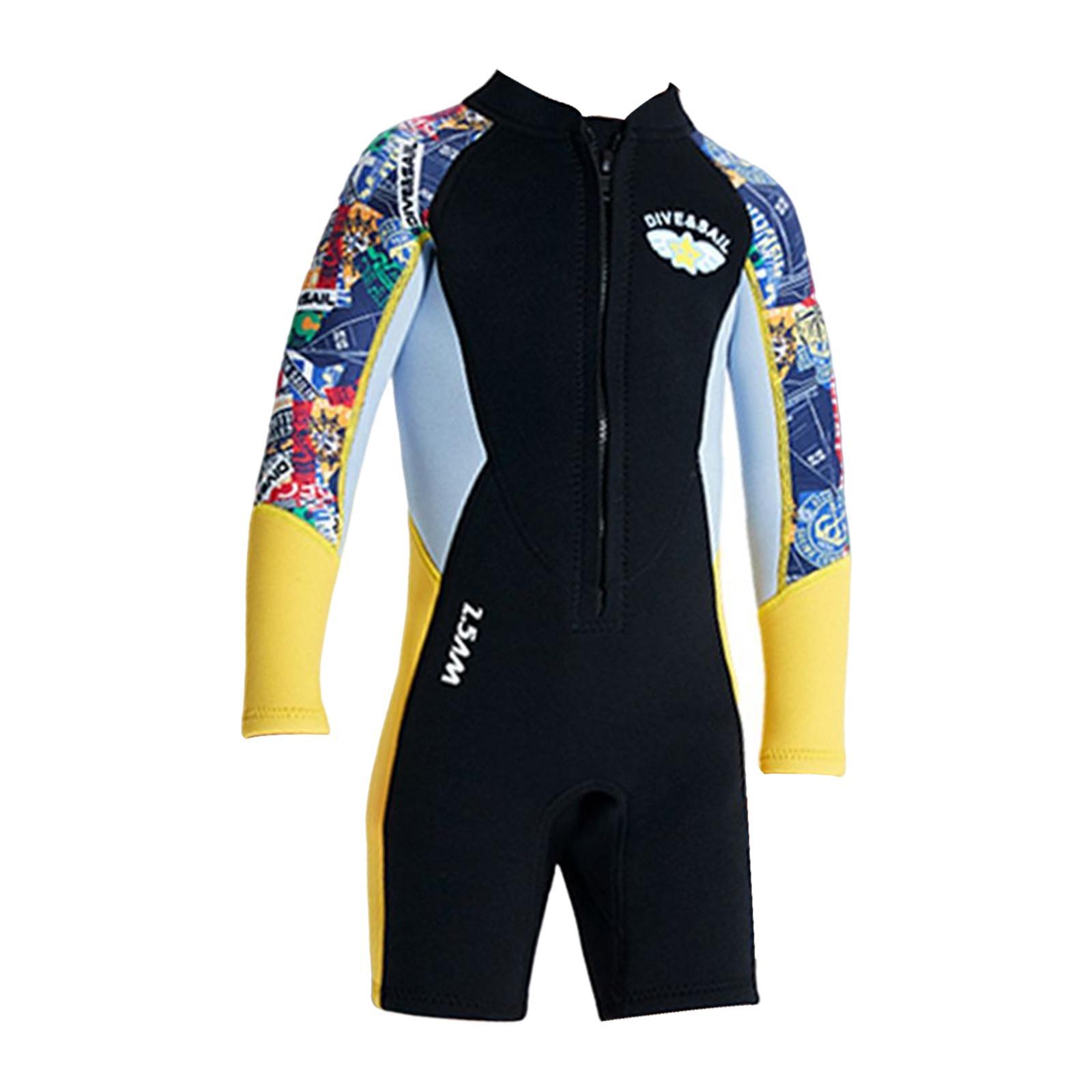 2.5mm Neoprene Wetsuit Kids  Thermal Swimsuit for Surfing