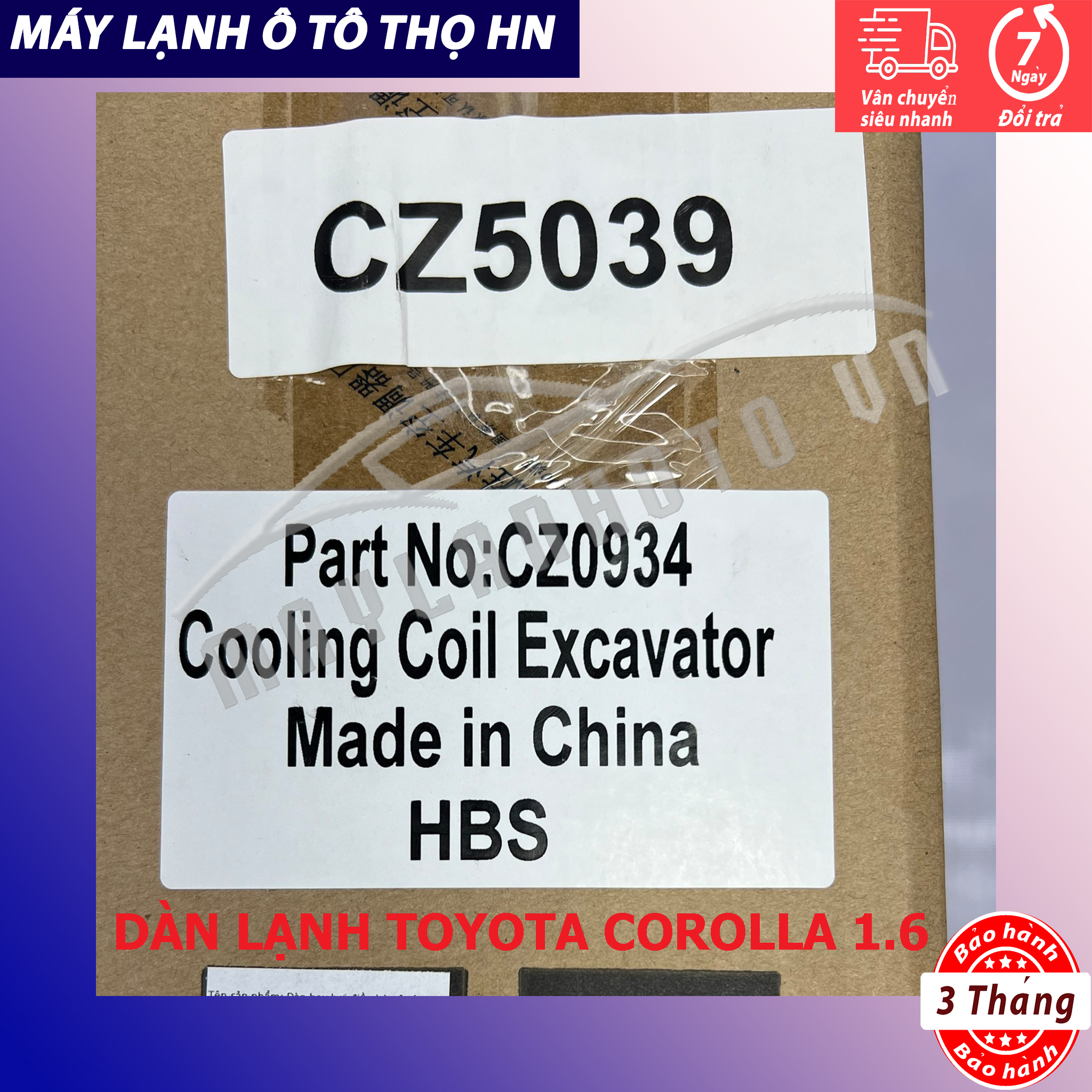 Dàn  lạnh Toyota Corolla 1.6 hàng Trung Quốc