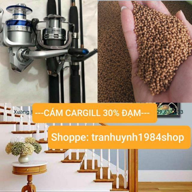 Cám Cargill đạm 30%(Túi 2kg) thức ăn cá Rô, chép, trắm và làm Mồi câu cá