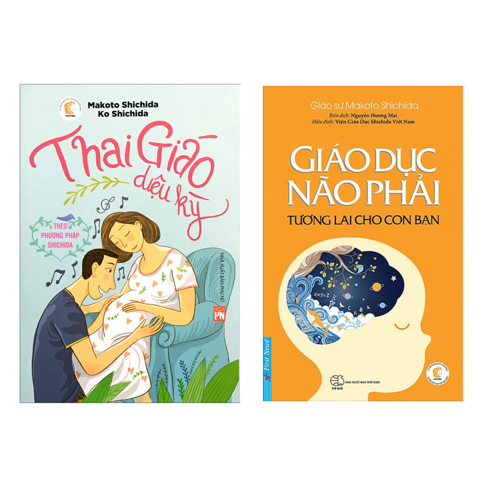 Combo Sổ Tay Làm Mẹ Hoàn Hảo: Thai Giáo Diệu Kỳ Theo Phương Pháp Shichida + Giáo Dục Não Phải - Tương Lai Cho Con Bạn (Bộ 2 Cuốn Sách Lý Thú Các Bậc Phụ Huynh Nên Đọc / Tặng Kèm Bookmark Happy Life)