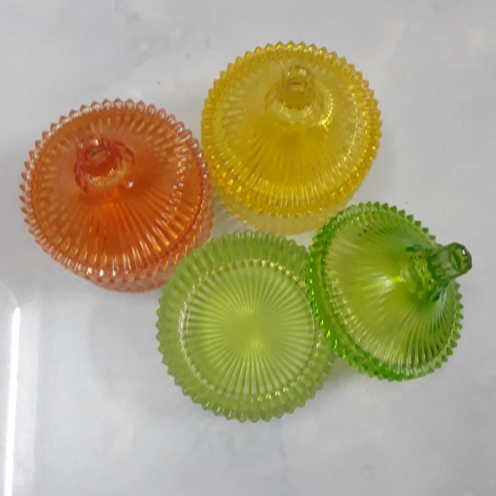 Bộ 3 hộp thuỷ tinh Việt Tiệp đựng mứt, kẹo