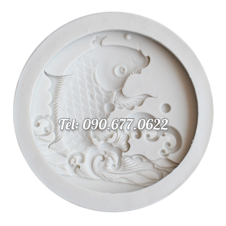 Khuôn silicone làm bánh, rau câu cá chép vượt vũ môn loại 7 cm - Mã số 1005
