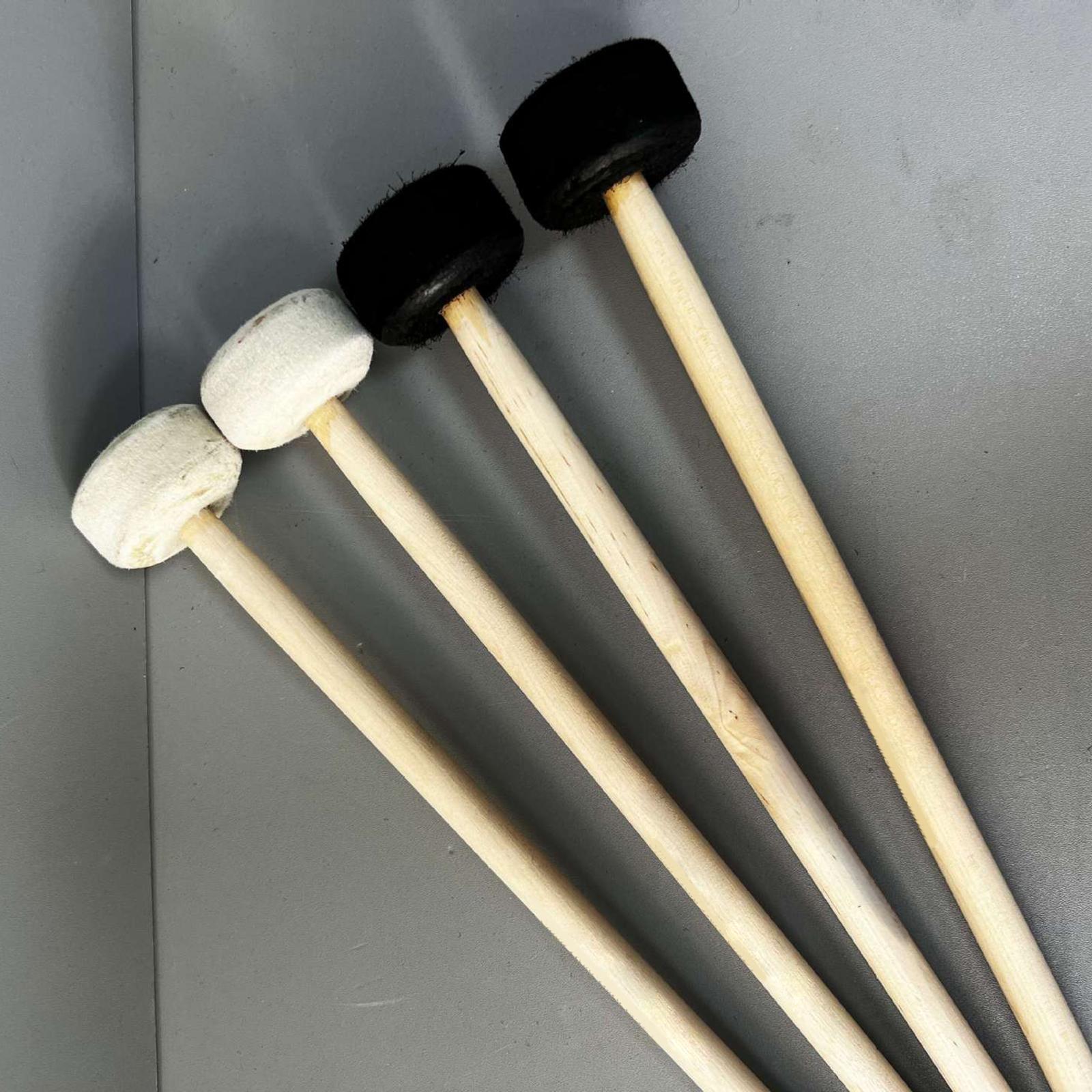 2Pcs Drumsticks Percussion Accs Multipurpose Wear Resistant for Hand Drum Black