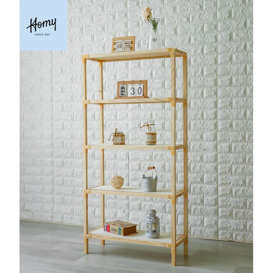 Kệ Gỗ 5 Tầng Hình Chữ Nhật 62*22*125cm