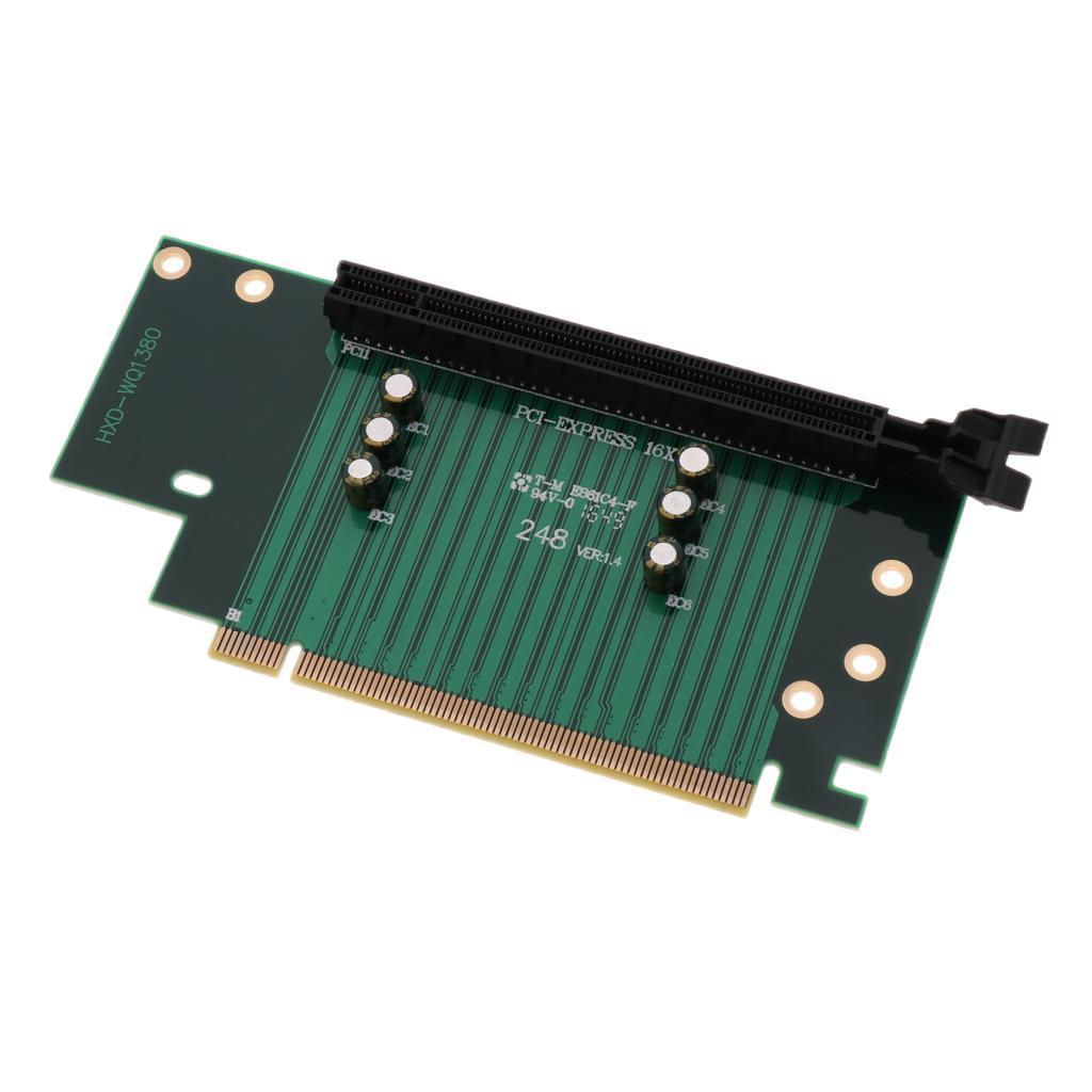 1 x PCI-E Riser 16X Graphics Extension Riser Adapter Card For Computer Case