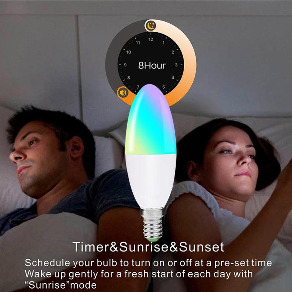 6W Wifi Smart LED Light Bulb E26 APP Control Dimmable Lamp for Alexa Google Home