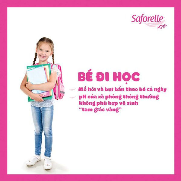 Dung dịch vệ sinh bé gái Saforelle Miss