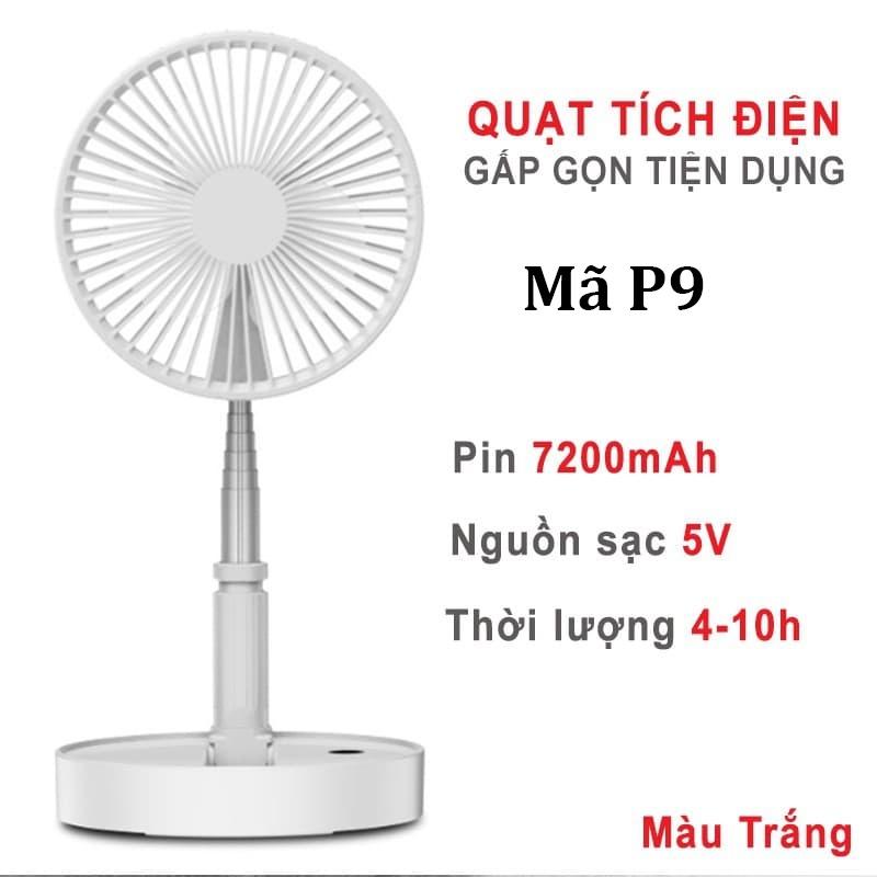 Quạt Tích Điện Gấp Gọn Đa Năng Tiện Ích