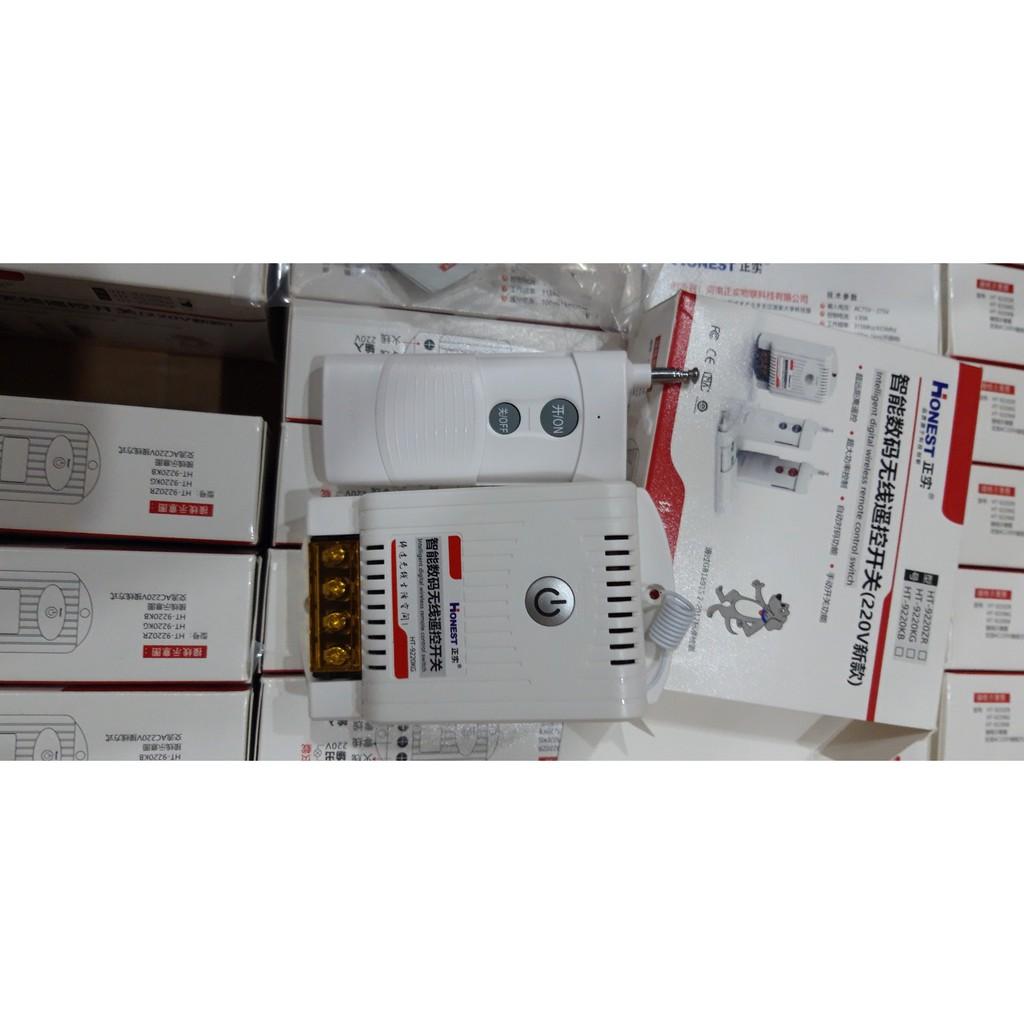 Bộ công tắc điều khiển từ xa 1KM HONEST bật tắt máy bơm động cơ công suất lớn 30A/220V 9220ZR- CÓ CHỨC NĂNG HỌC LỆNH