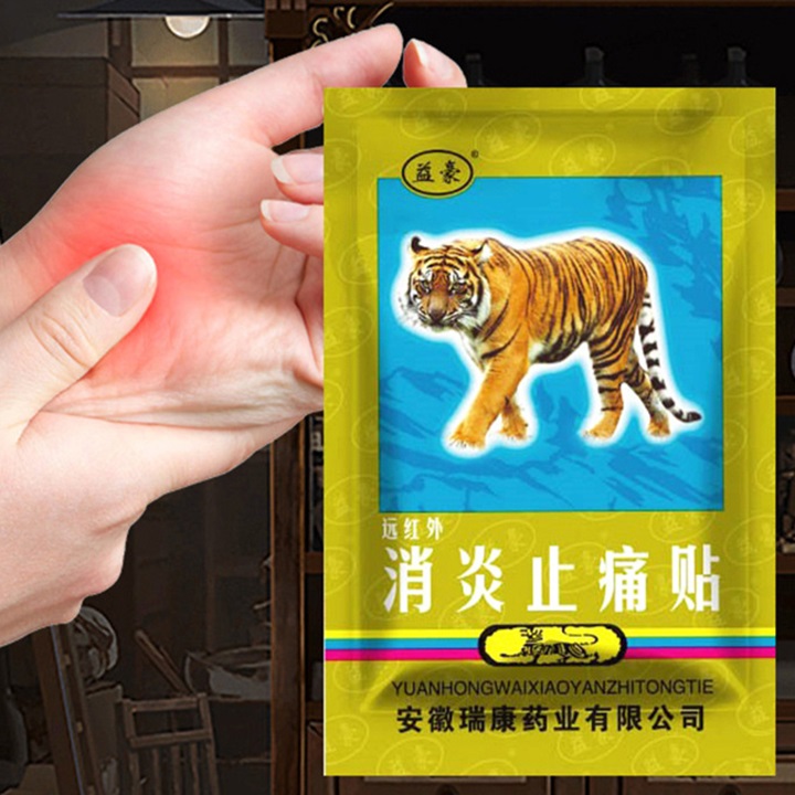 10 bịch Cao dán con hổ - Miếng dán con cọp - Cao tráng cốt chỉ thống xạ hương - 1 bịch gồm 2 miếng dán đôi - Mã số 1065