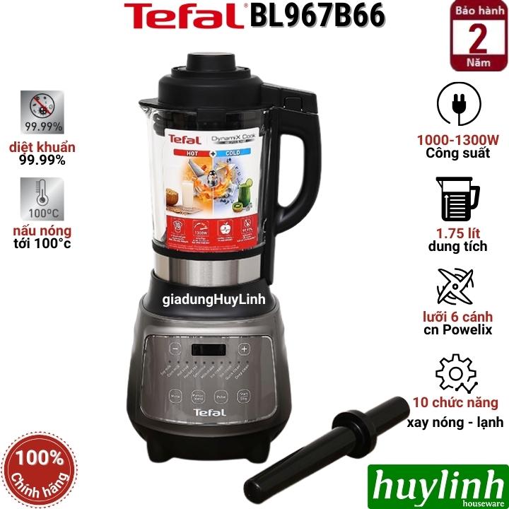 Máy làm sữa hạt - xay sinh tố nóng lạnh Tefal BL967B66 - 1.75 lít - 1300W - Hàng chính hãng