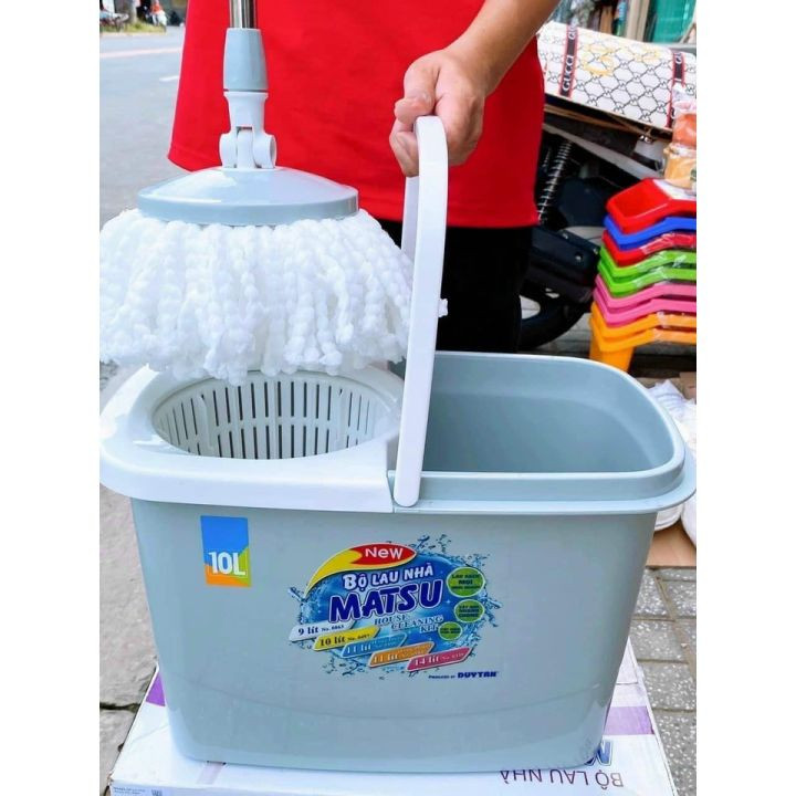 Bộ Cây Lau Nhà 360 Độ Duy Tân MATSU 10 Lít | TriTin