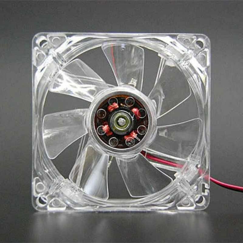 1 Quạt Tản Nhiệt 8cm 12v Có Đèn Led Cho Máy Tính