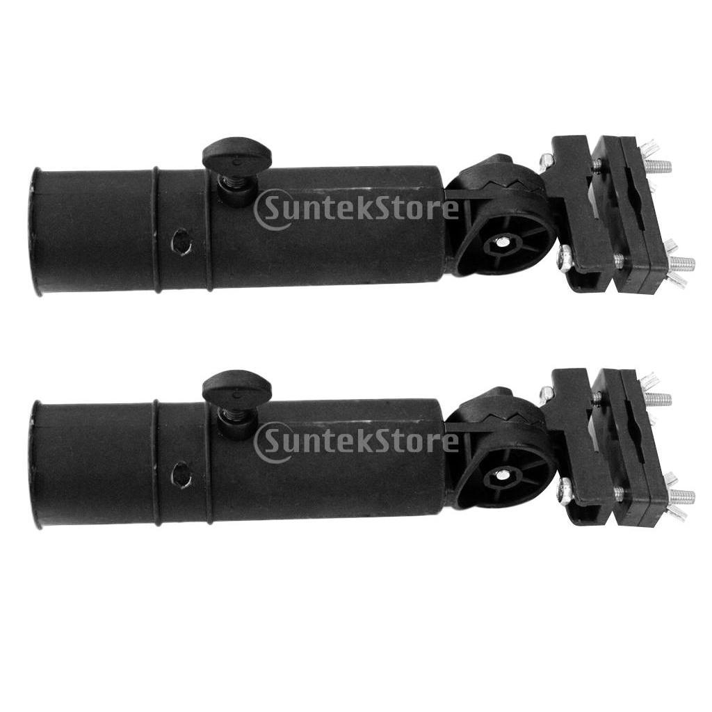Adjustable Golf Push Cart Umbrella Holder for golf 2pcs Black