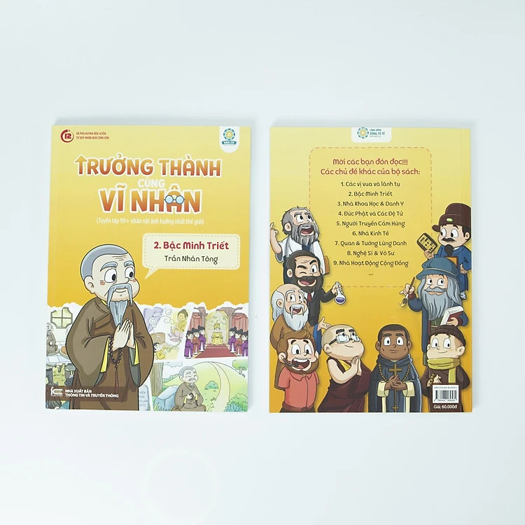 Trưởng Thành Cùng Vĩ Nhân - Bộ 2, chủ đề: Các Bậc Minh Triết (6 tập). Sách hay trong tủ sách Dạy Con Nên Người.