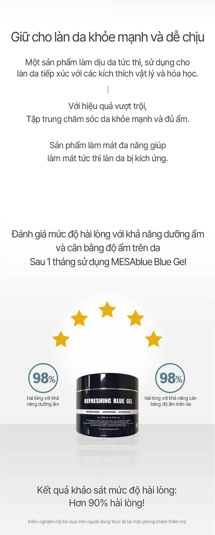Kem dưỡng ẩm MESABLUE REFRESING BLUE GEL 200ml