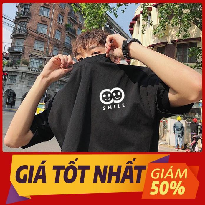 - Áo Thun Unisex Tay Lỡ SMILE