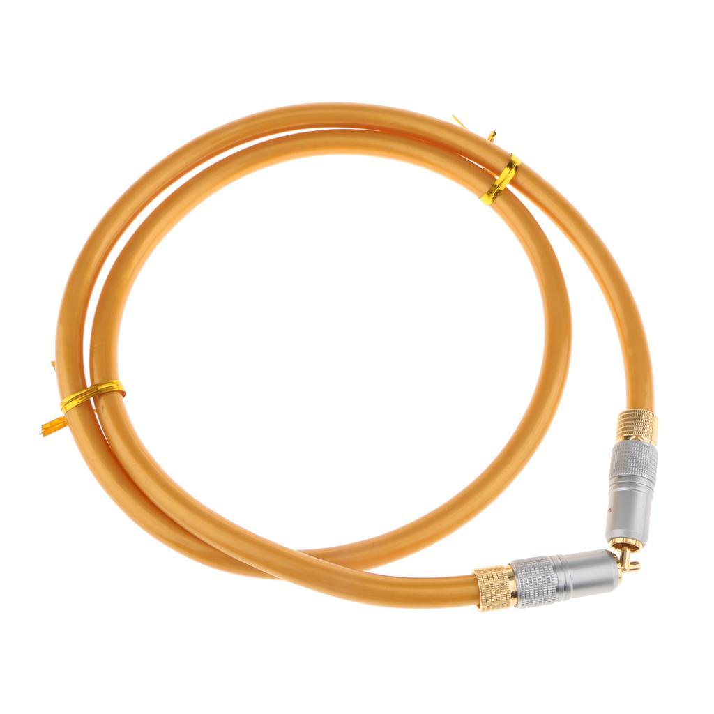 Gold 75 Ohm Premium Plated Digital Coaxial RCA Cable Male to Male 1m